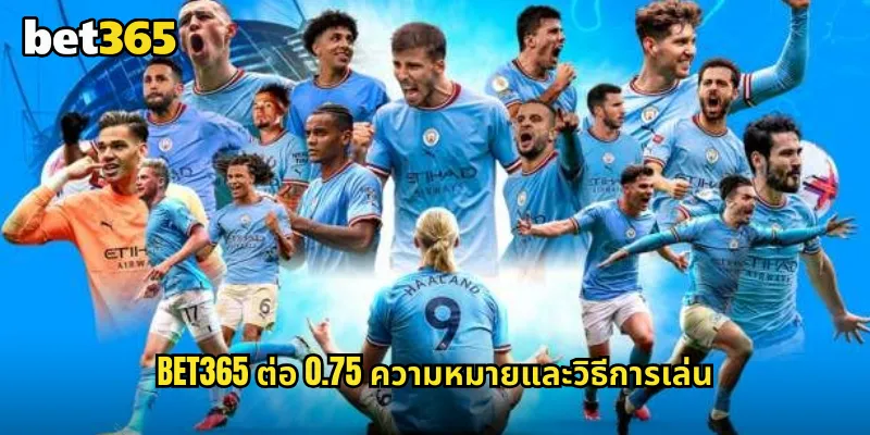 ต่อ 0.75 bet365 ราคาต่อสามในสี่ที่ต้องเข้าใจก่อนแทงบอล 1 bet365 ต่อ 0.75 ความหมายและวิธีการเล่น